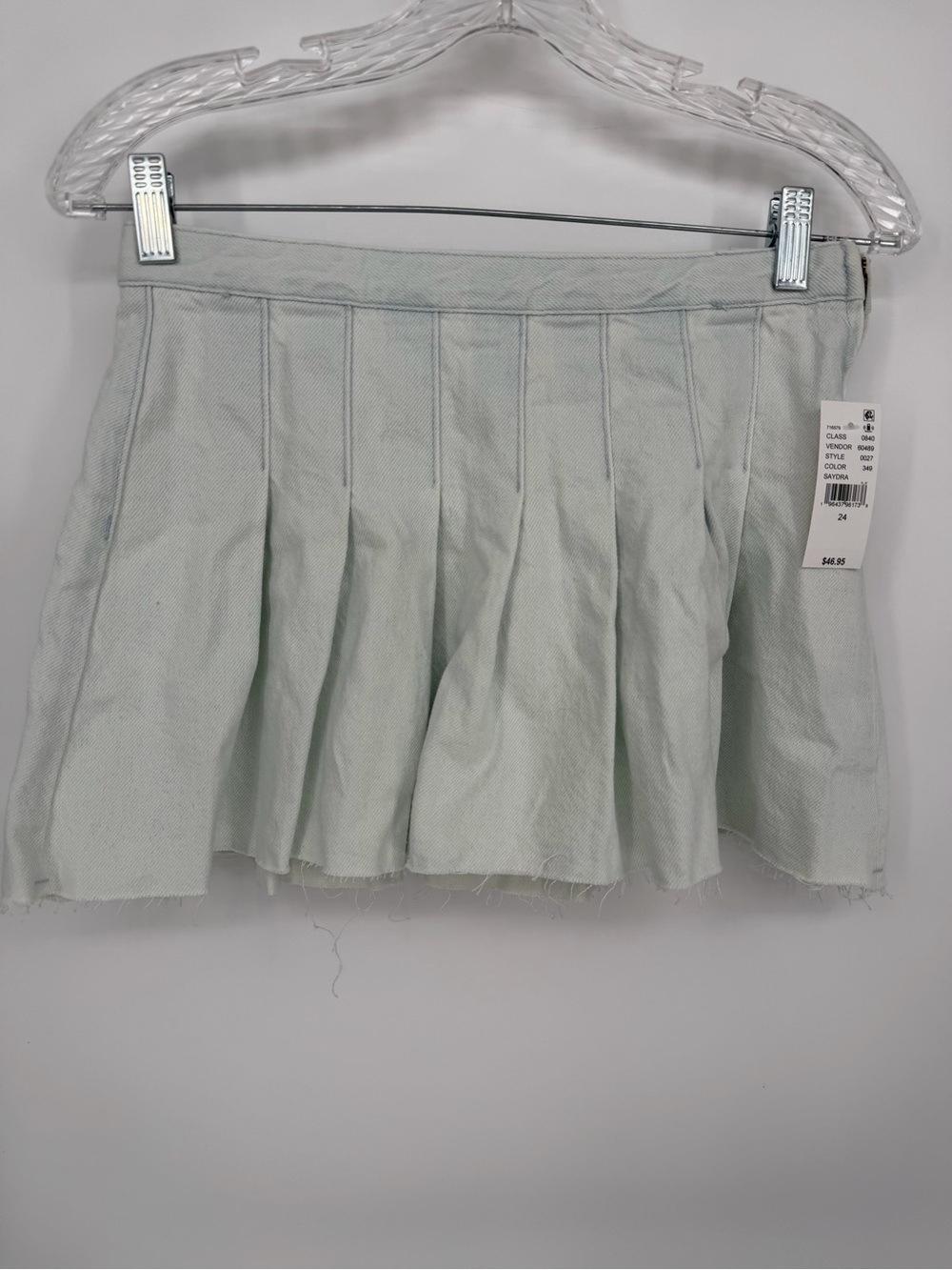 PacSun Mint Pleated Mini Skirt